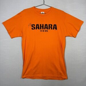 Sahara Movie Promo Shirt Men M Orange Signed McConaughey NO COA